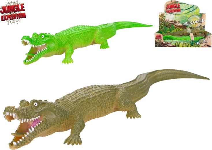 Jungle Expedition krokodyl 28 cm – realistyczna plastikowa figurka dla dzieci