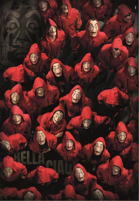 Puzzle 1000 elementów Dom z papieru Netflix