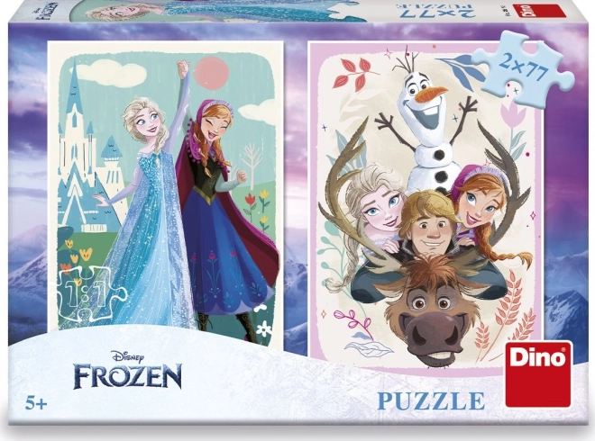Puzzle Kraina lodu: Anna i Elsa 2x77 elementów