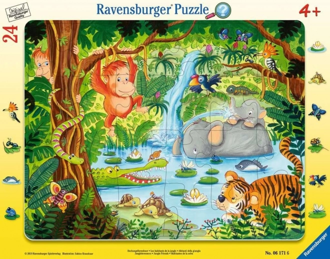 Ravensburger puzzle Przyjaciele z dżungli 24 elementy