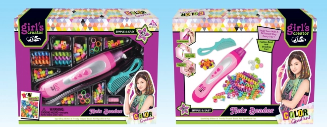 Przewlekacz koralików do włosów