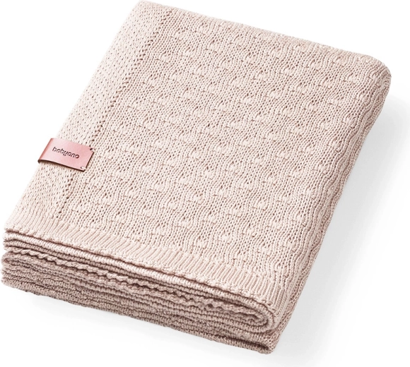 BabyOno pleciony bambusowy kocyk light beige