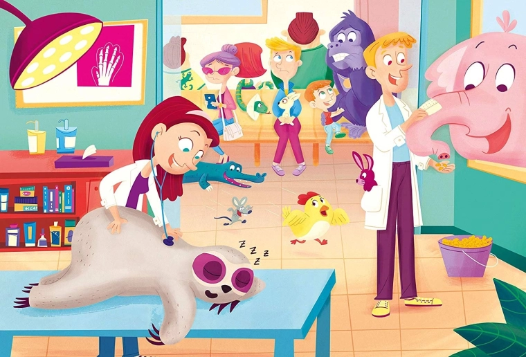 Clementoni puzzle Maxi 60 – weterynarz