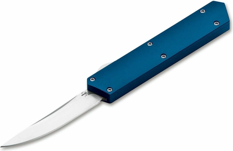 Böker Plus Kwaiken OTF Blue nóż automatyczny 8,1 cm, niebieski