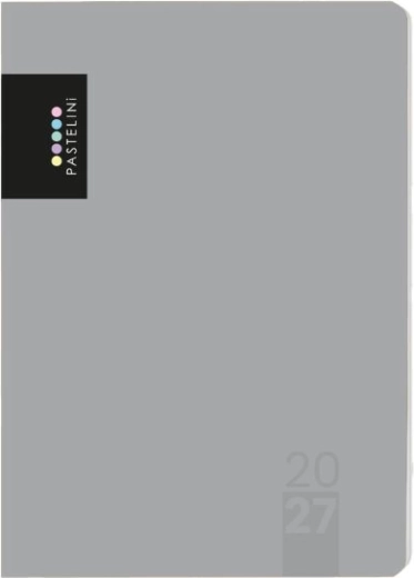 Dzienny terminarz Pastelini A5 2027 szary