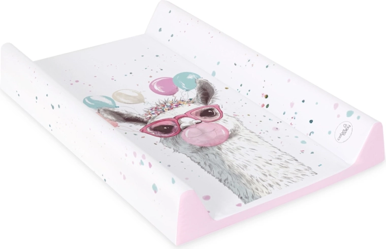 Ceba Baby miękka mata do przewijania Basic Crazy lama 50 × 70 cm