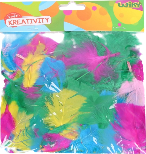 Kreatywny zestaw dekoracyjnych piórek – mix