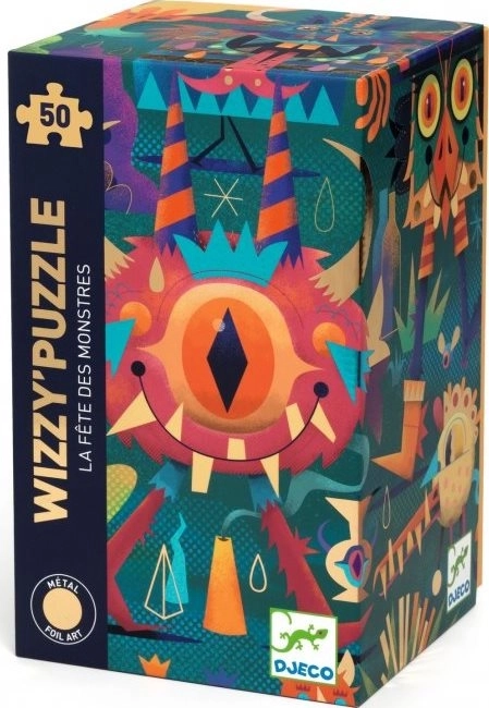 Metaliczne puzzle Monster Party 50 elementów
