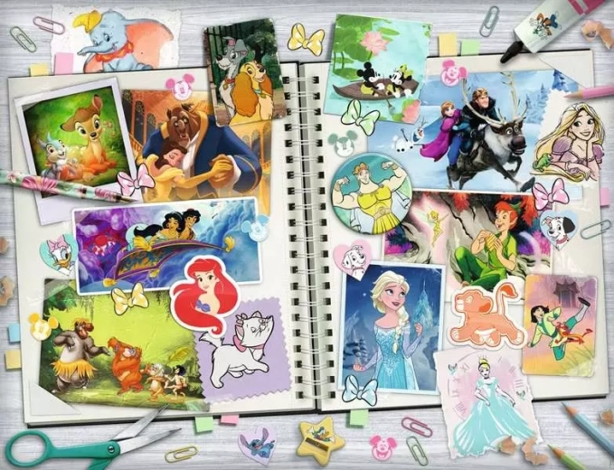 Puzzle Ravensburger Disney Scrapbook 2000 elementów