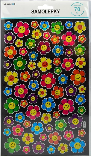 Naklejki kwiaty – zestaw 100 szt.