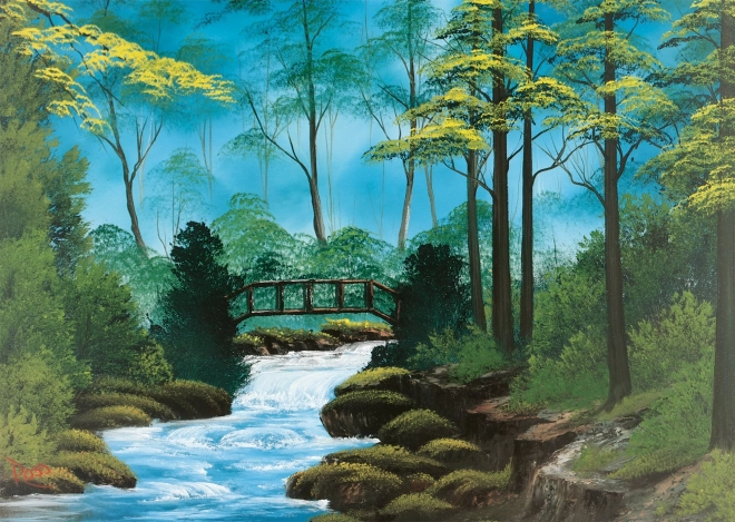 Puzzle Bob Ross: Samotny most 1000 elementów