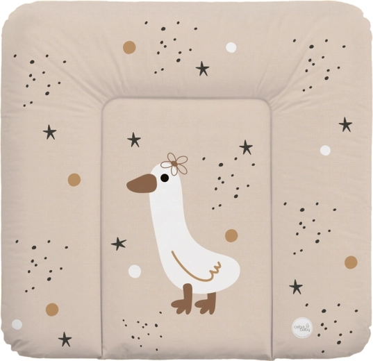 Ceba Baby miękka mata do przewijania na komodę Basic Star Duck 75 × 72 cm