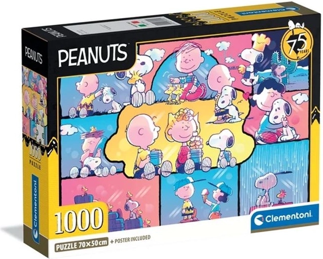 Clementoni kompaktowe puzzle 1000 elementów Peanuts