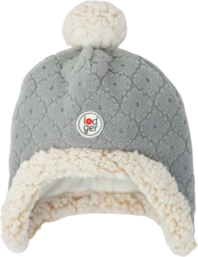 Lodger czapka polarowa Hatter folklore fleece drizzle 0–3 miesiące