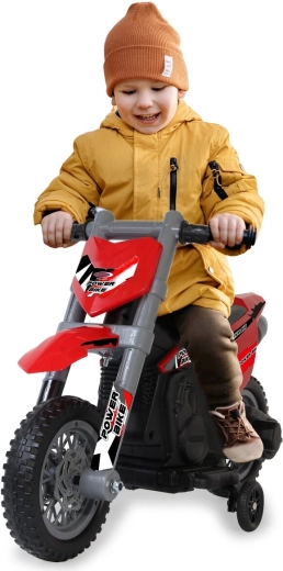 Dziecięcy motocykl elektryczny Power Bike czerwony 6 V