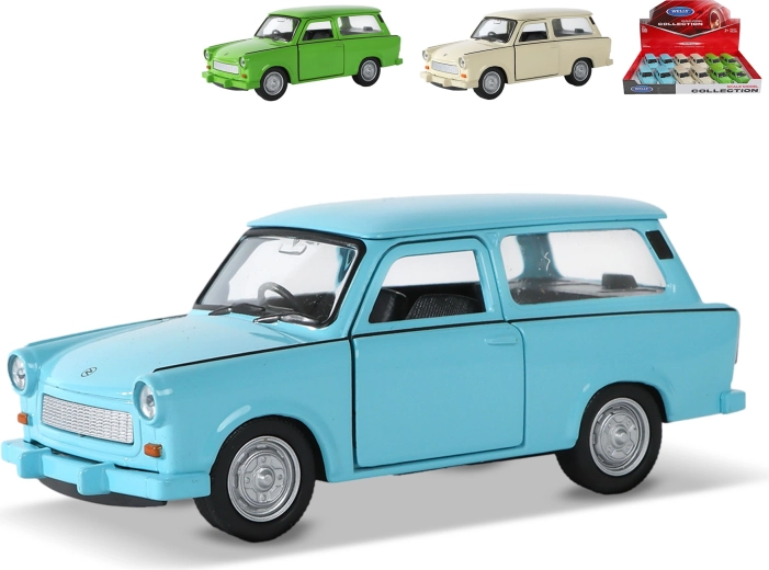 Metalowy samochodzik Trabant 601 Universal z napędem do tyłu 12 cm Welly