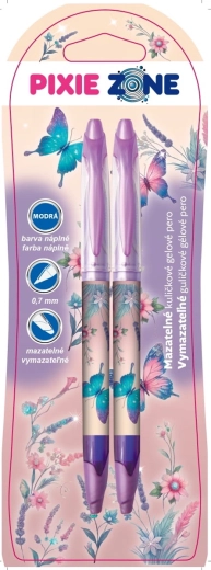 Wymazywalne długopisy Pixie Crew Motyle, 2 szt.