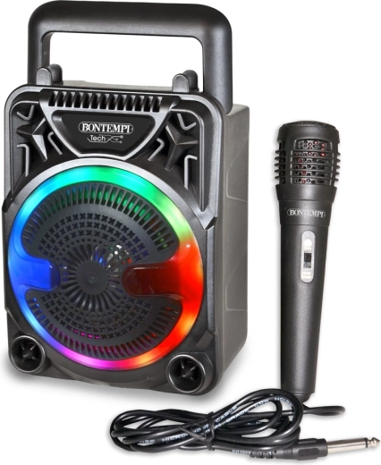 Bontempi bezprzewodowy głośnik z mikrofonem i podświetleniem RGB