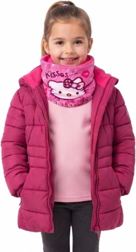 Różowy komin dziecięcy Hello Kitty