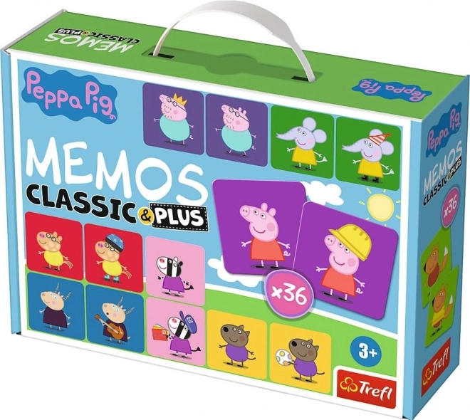 Pexeso Classic & Plus Świnka Peppa 4 w 1