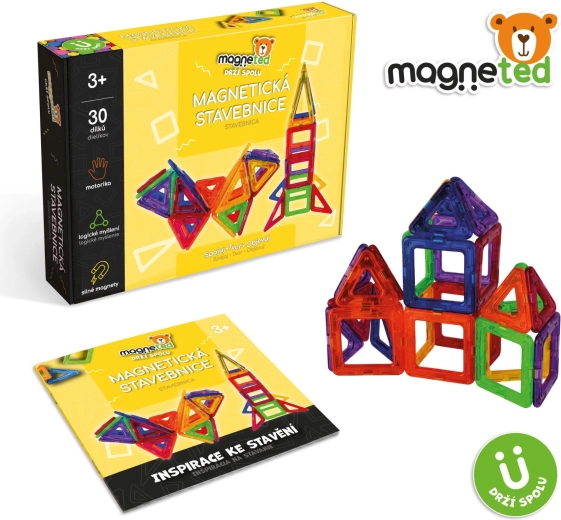 Magnetyczny zestaw konstrukcyjny Magneted, 30 elementów