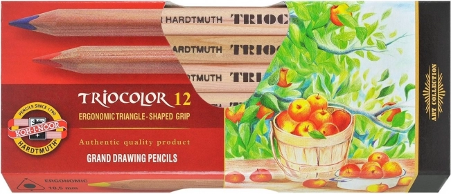 Trójkątne kredki Triocolor 12 szt. KOH-I-NOOR
