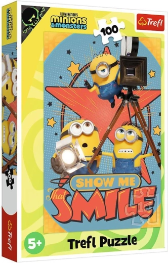 Puzzle Minionki i potwory 100 elementów 27,5 × 41 cm