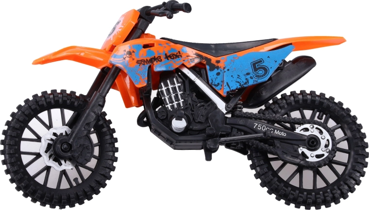 Plastowy motocykl terenowy 19 cm – 3 kolory