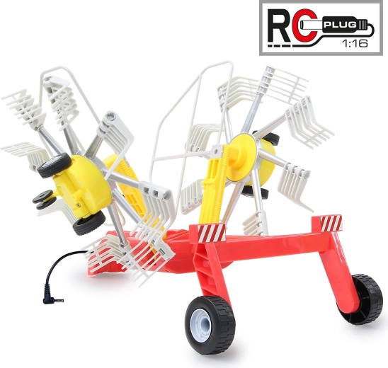 Zgrabiarka Pöttinger do traktora RC w skali 1:16