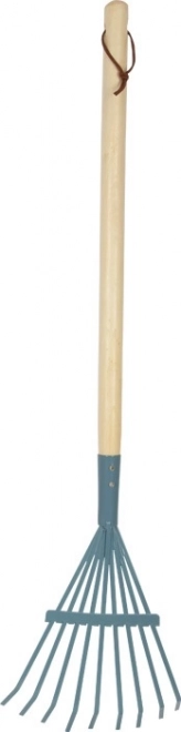 Dziecięce grabie ogrodowe SMALL FOOT – niebieskie, 73 cm