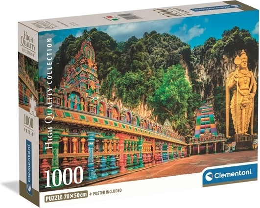 Puzzle Clementoni 1000 elementów Compact – malowane Batu Caves