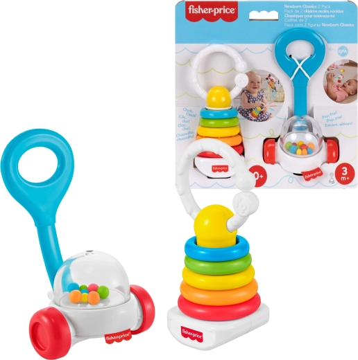 Fisher-Price zestaw grzechotka i gryzak 2 szt.