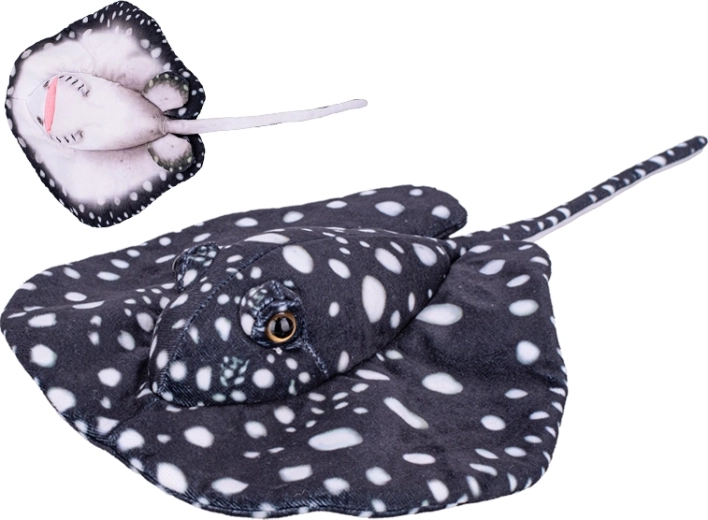 Pluszowa płaszczka 40 cm – czarna