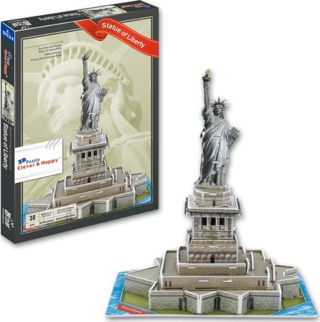 3D puzzle Statuetka Wolności 38 elementów