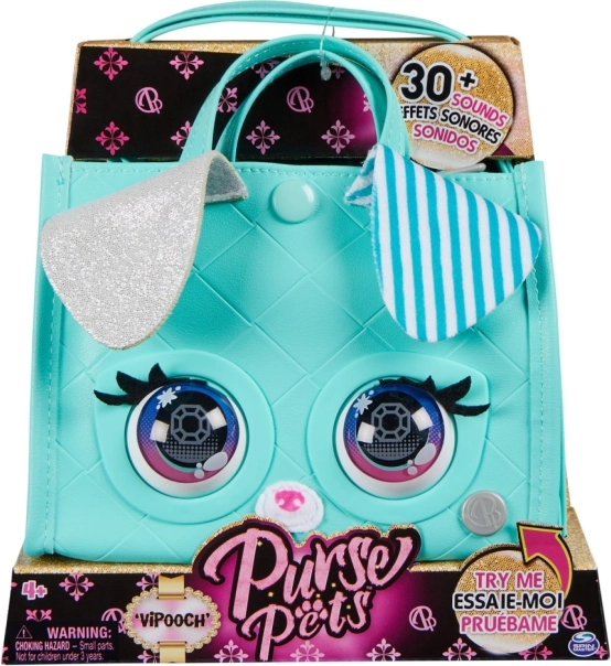 Purse Pets interaktywna torebka VIPooch miętowa