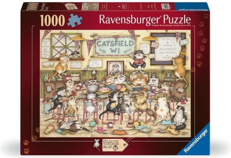 Puzzle Ravensburger Vintage nr 2: Koci smutek 1000 elementów