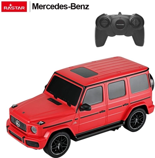 Mercedes-Benz G63 RC auto zdalnie sterowane Rastar 1:24 czerwone - 1 szt.