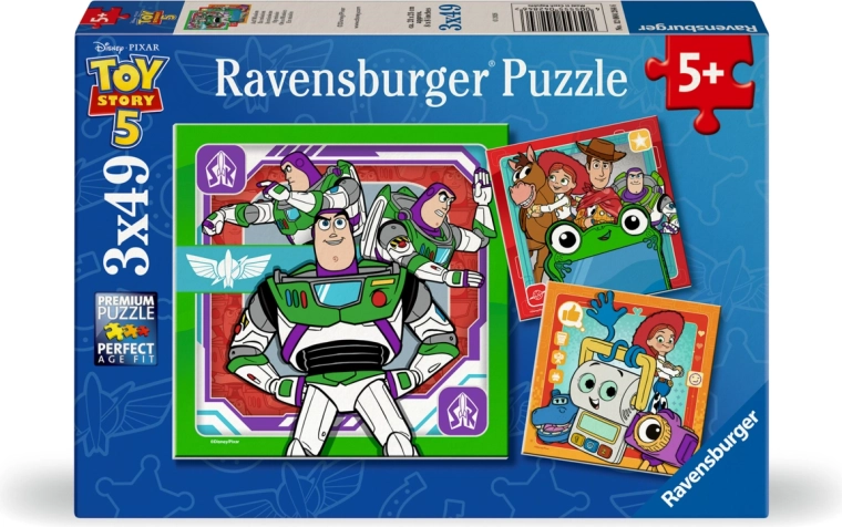 Puzzle Ravensburger Toy Story: Historia zabawek 5 (3x49 elementów)