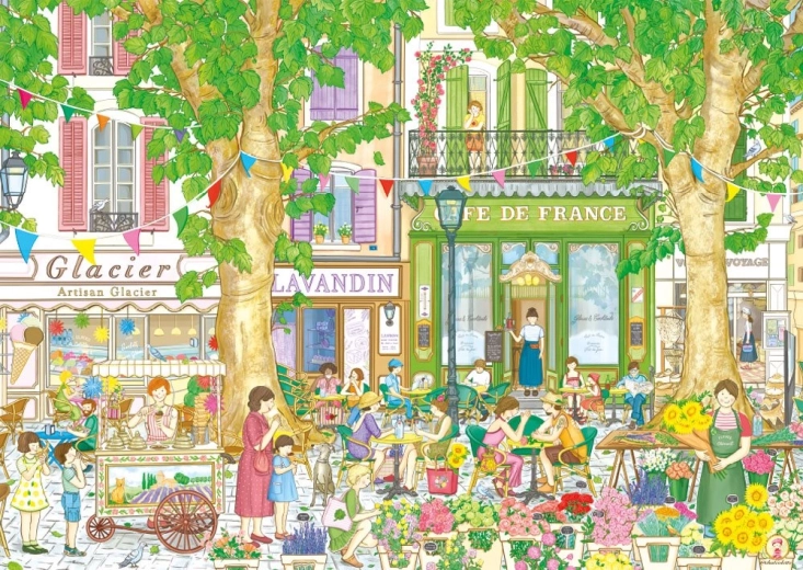 Puzzle Magnolia „Francuska kawiarnia” 1000 elementów