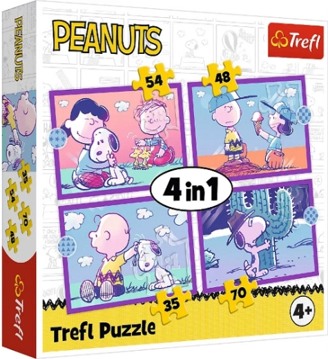 Puzzle Trefl Peanuts ze Snoopym 4 w 1