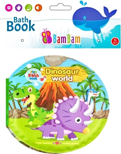 Książeczka do kąpieli dinozaury z dźwiękiem