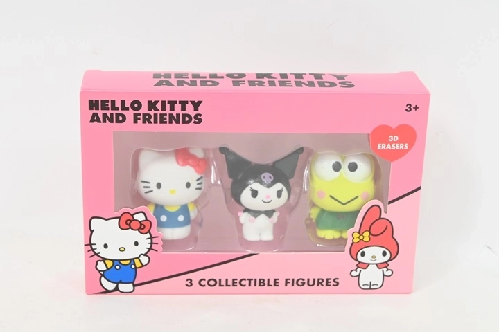 Hello Kitty and Friends 3D gumki do mazania – zestaw 3 szt.