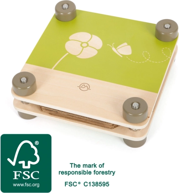 Drewniana prasa do kwiatów small foot discover