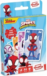 Gra karciana Shuffle Fun 4 w 1 Marvel Spidey i super przyjaciele