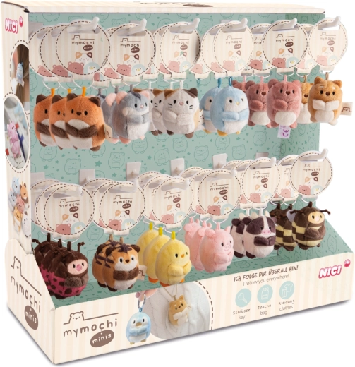 NICI MyMochi minis breloczki seria 1 – ekspozytor sprzedażowy 36 szt. (5 cm)
