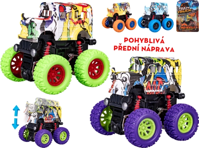 Crazy Truck autobus na napęd cierny 9 cm