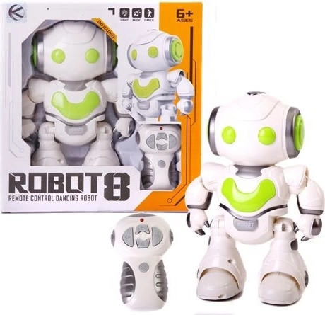 Interaktywny robot z efektami dźwiękowymi, ruchowymi i świetlnymi - 1 sztuka