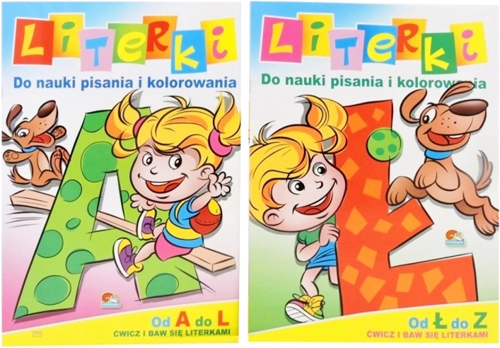 Książka literki – zabawna nauka pisania i kolorowania dla przedszkolaków