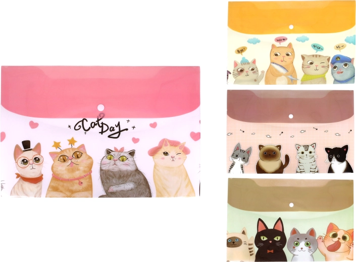 Teczka na zatrzask 26 × 36 cm Koty