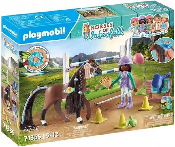 Playmobil Horses Waterfall: Zoe i Blaze z przeszkodami 71355